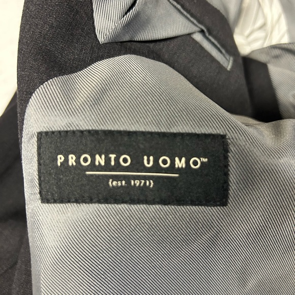 Men’s suit jacket 44R Pronto Uomo dark gray - Picture 2 of 10